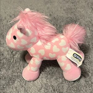 Breyer Pink and White Heart Pony Plush